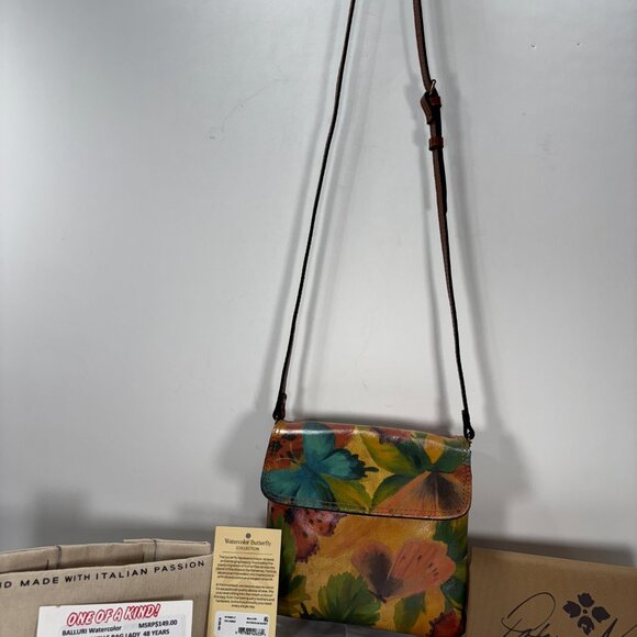 PATRICIA NASH MILAN ITALY -PRISTINE NWT $ 149.00 -WATERCOLOR BUTTERFLIES - Picture 7 of 9